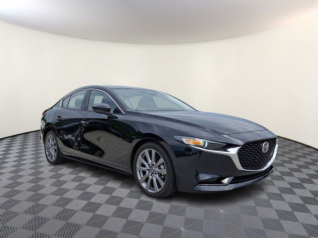 Jet Black 2024 Mazda MAZDA3 Sedan Front-Wheel Drive 6-Speed Automatic