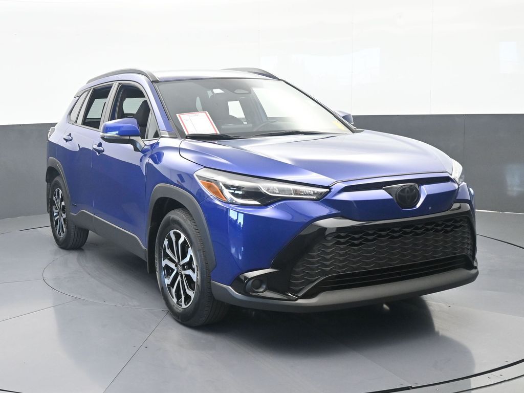 Used 2024 Blue Toyota Hybrid SE image 9