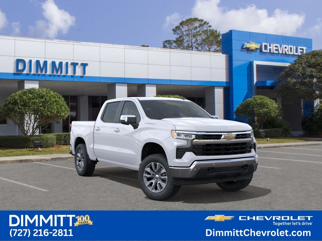 Summit White 2026 Chevrolet Silverado 1500 Pickup Truck Four-Wheel Drive Automatic