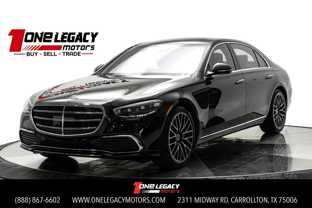 Black 2025 Mercedes-Benz S-Class Sedan All-Wheel Drive 9-Speed Automatic