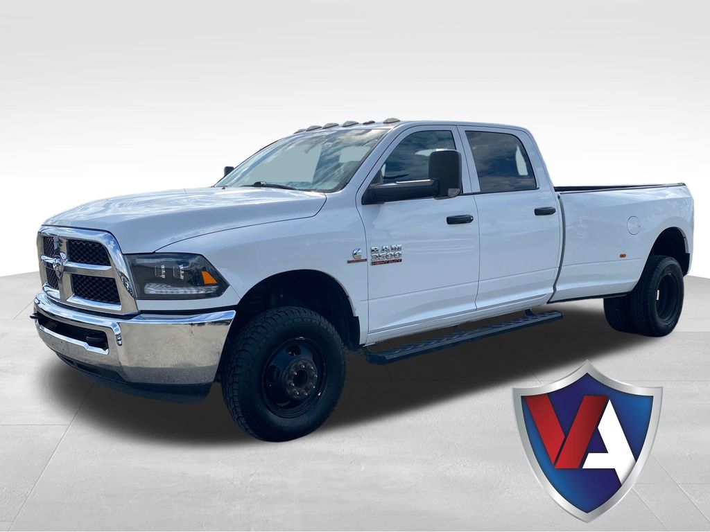 Bright White Clearcoat 2018 RAM 3500 Tradesman Crew Cab LB DRW 4WD Pickup Truck Four-Wheel Drive 6-Speed Automatic