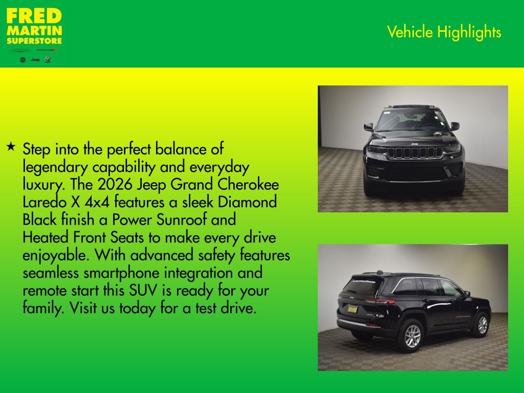 new 2026 Jeep Grand Cherokee car, priced at $37,883