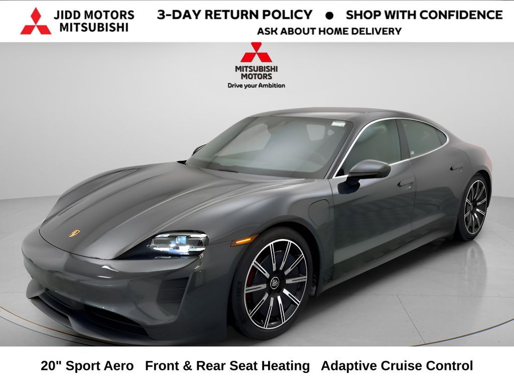 Gray (Volcano Grey Metallic) 2022 Porsche Taycan Sedan All-Wheel Drive 2-Speed Automatic