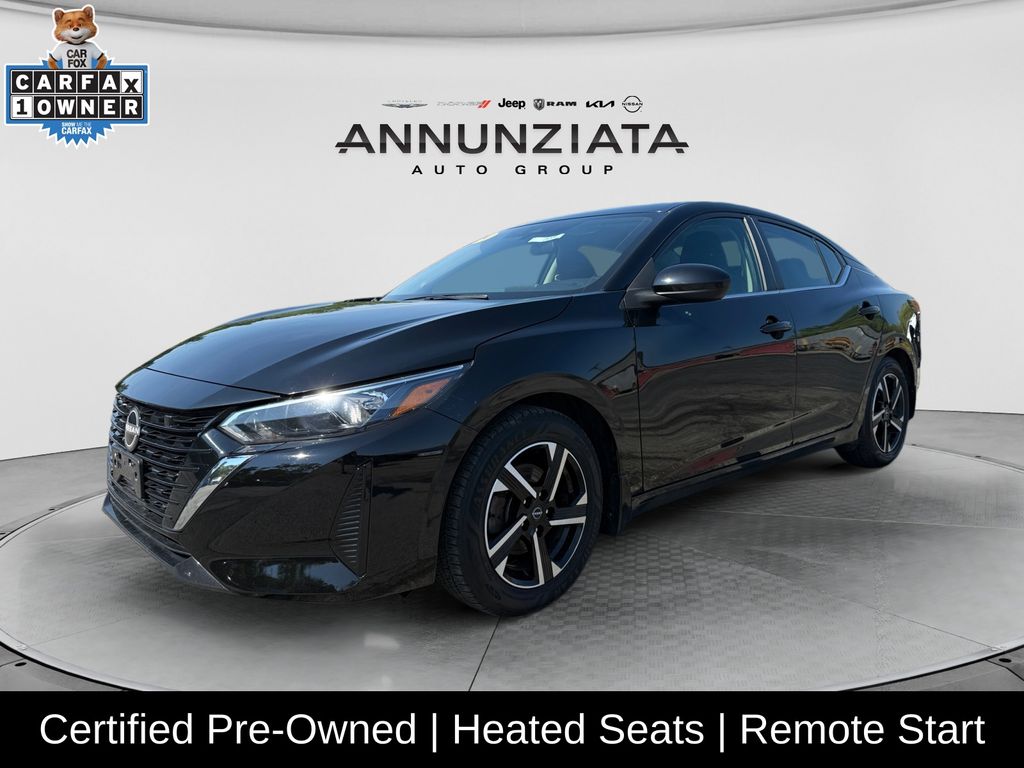 Super Black 2024 Nissan Sentra Sedan Front-Wheel Drive Continuously Variable Transmission