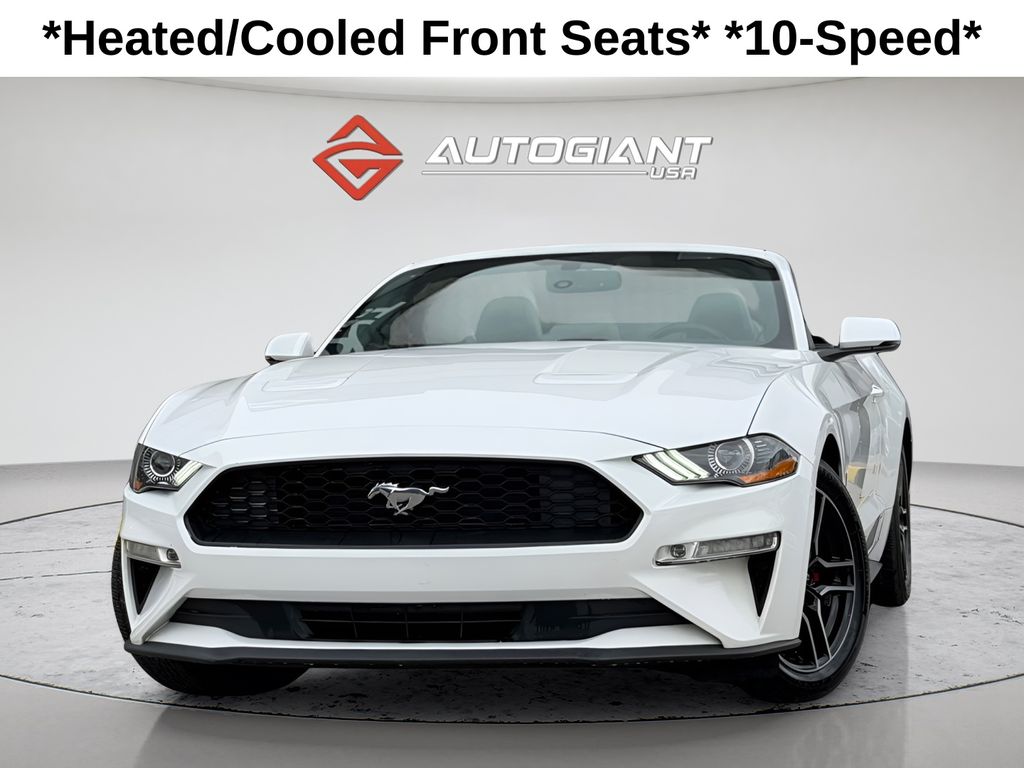 Oxford White 2019 Ford Mustang Convertible Rear-Wheel Drive Automatic