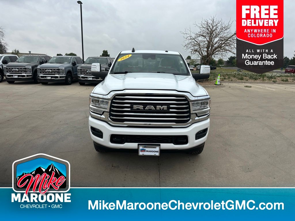 Bright White Clearcoat 2024 RAM 3500 Pickup Truck Four-Wheel Drive 6-Speed Automatic