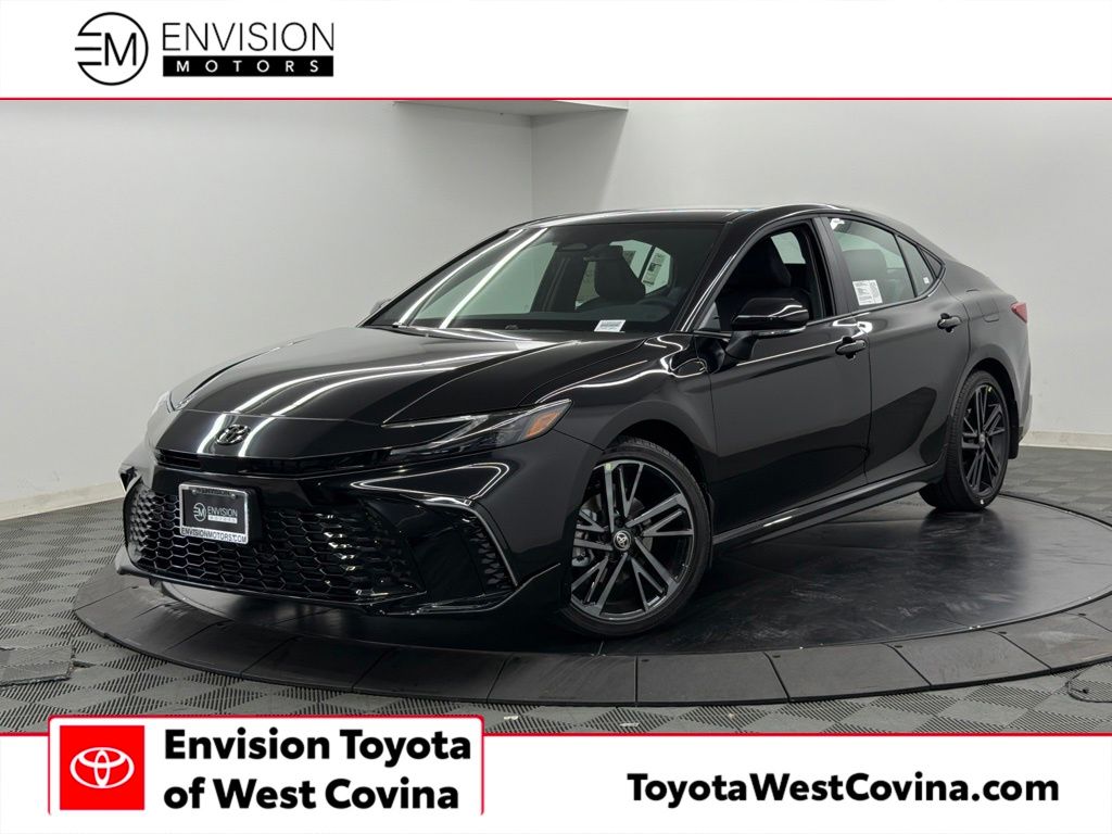 Midnight Black Metallic 2026 Toyota Camry Sedan Front-Wheel Drive Continuously Variable Transmission