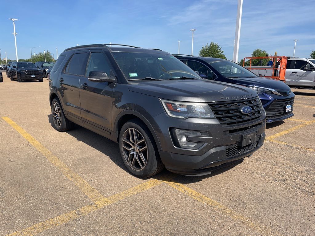 Blue 2016 Ford Explorer Sport 4WD SUV / Crossover All-Wheel Drive 6-Speed Automatic