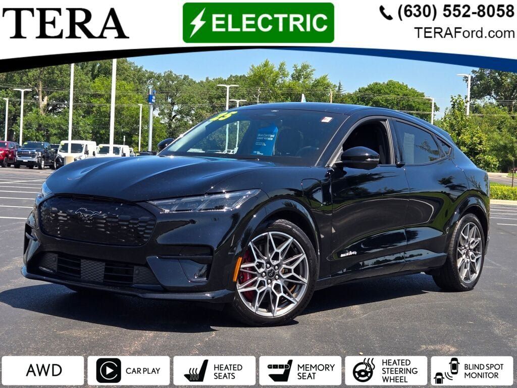 Shadow Black 2025 Ford Mustang Mach-E SUV / Crossover All-Wheel Drive Automatic