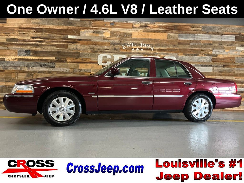 Dark Toreador Red Clearcoat Metallic 2005 Mercury Grand Marquis Sedan Rear-Wheel Drive 4-Speed Automatic Overdrive