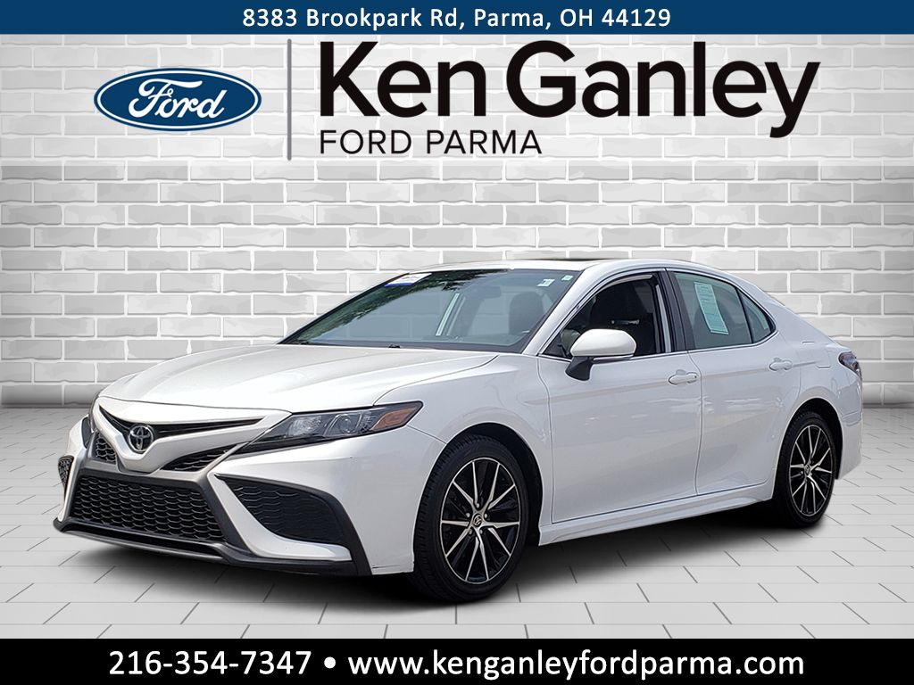 Super White 2021 Toyota Camry Sedan All-Wheel Drive 8-Speed Automatic