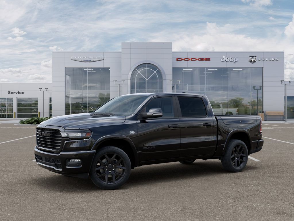 New 2026 Diamond Black Crystal Pearlcoat Ram Laramie image 2