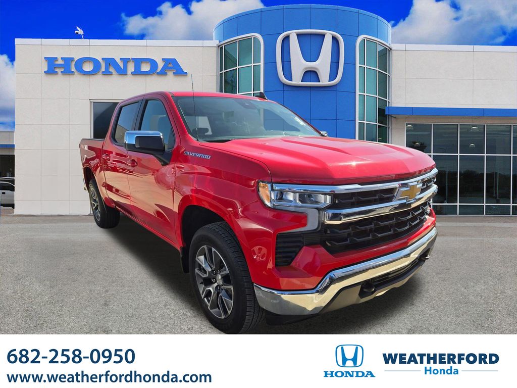 Red Hot 2023 Chevrolet Silverado 1500 Pickup Truck Four-Wheel Drive 8-Speed Automatic