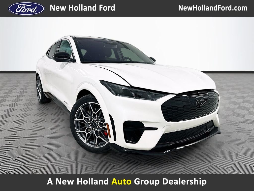 Star White Metallic TC 2025 Ford Mustang Mach-E SUV / Crossover All-Wheel Drive Automatic