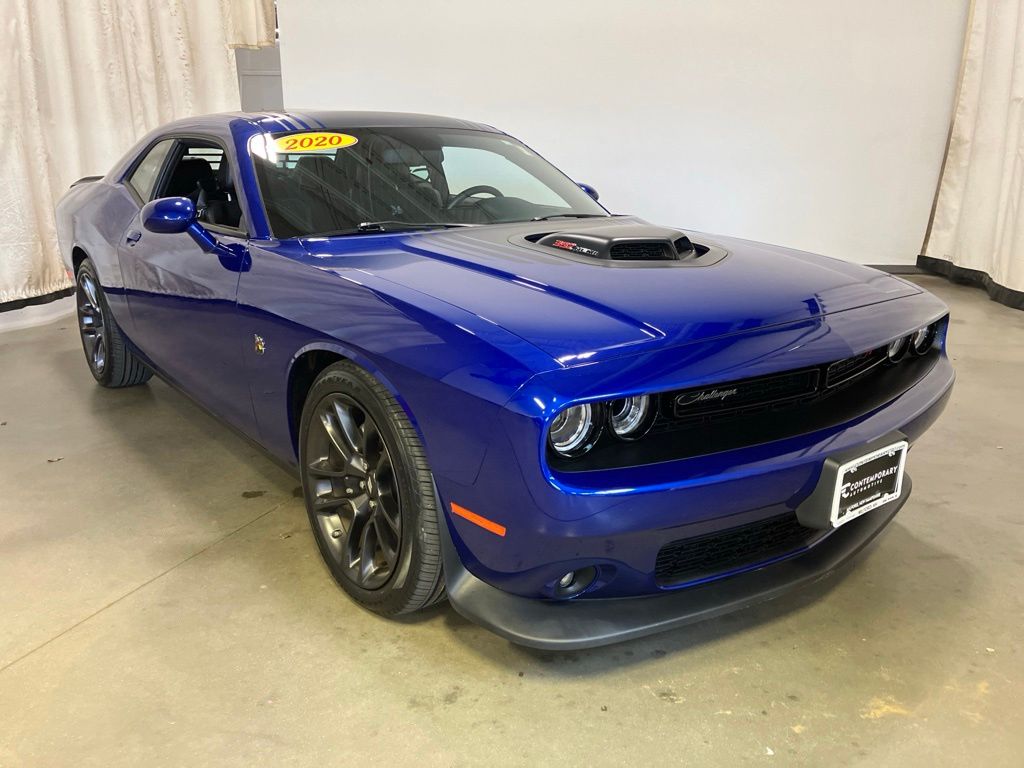 Indigo Blue 2020 Dodge Challenger Coupe Rear-Wheel Drive 8-Speed Automatic