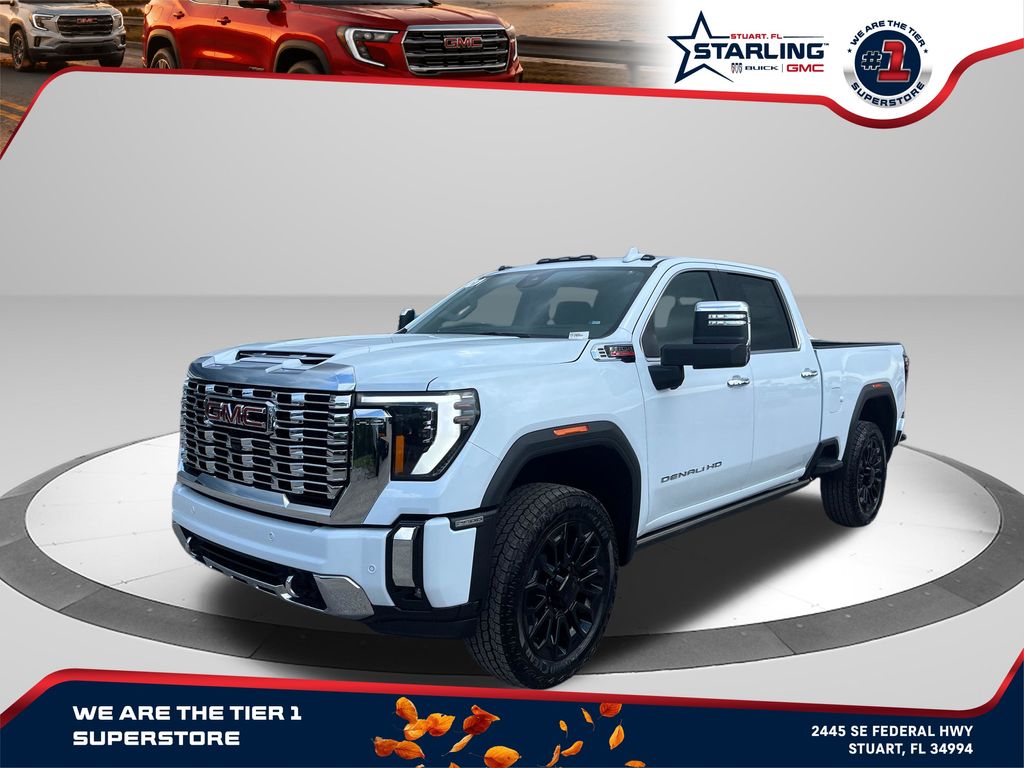 Glacier White Tricoat 2026 GMC Sierra 2500HD Pickup Truck Four-Wheel Drive Automatic