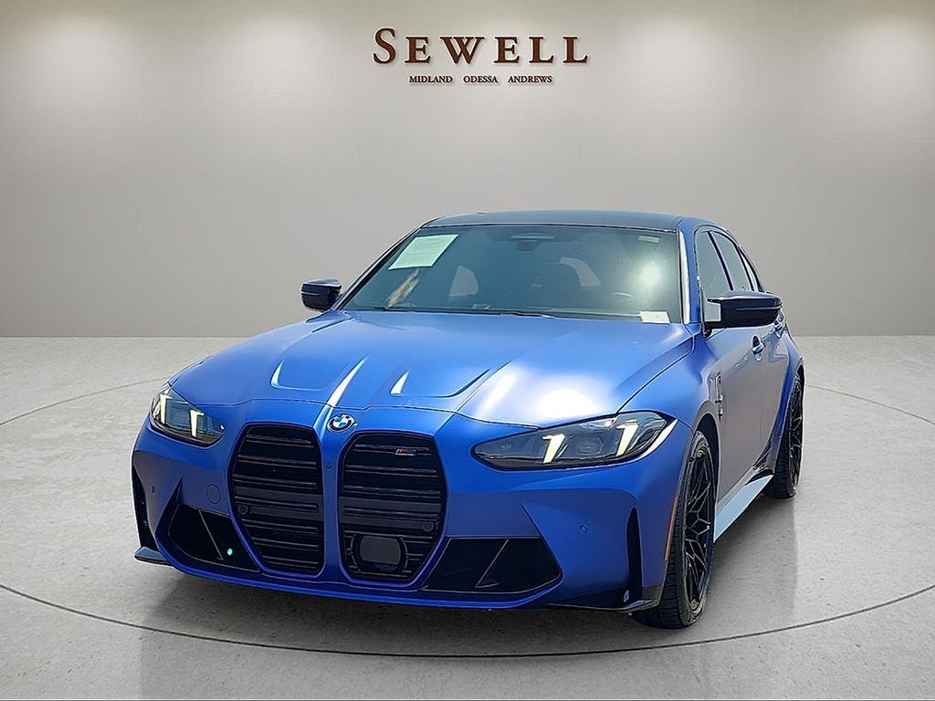 Frozen Portimao Blue Metallic 2025 BMW M3 Sedan All-Wheel Drive 8-Speed Automatic