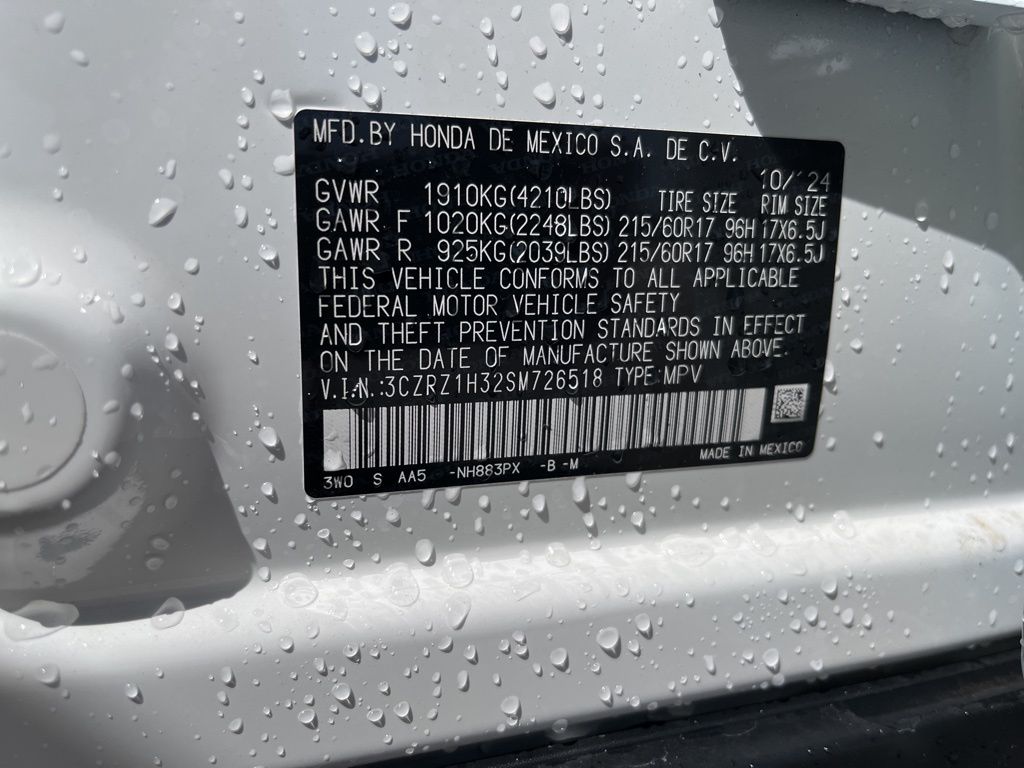 2025 Honda HR-V LX 4
