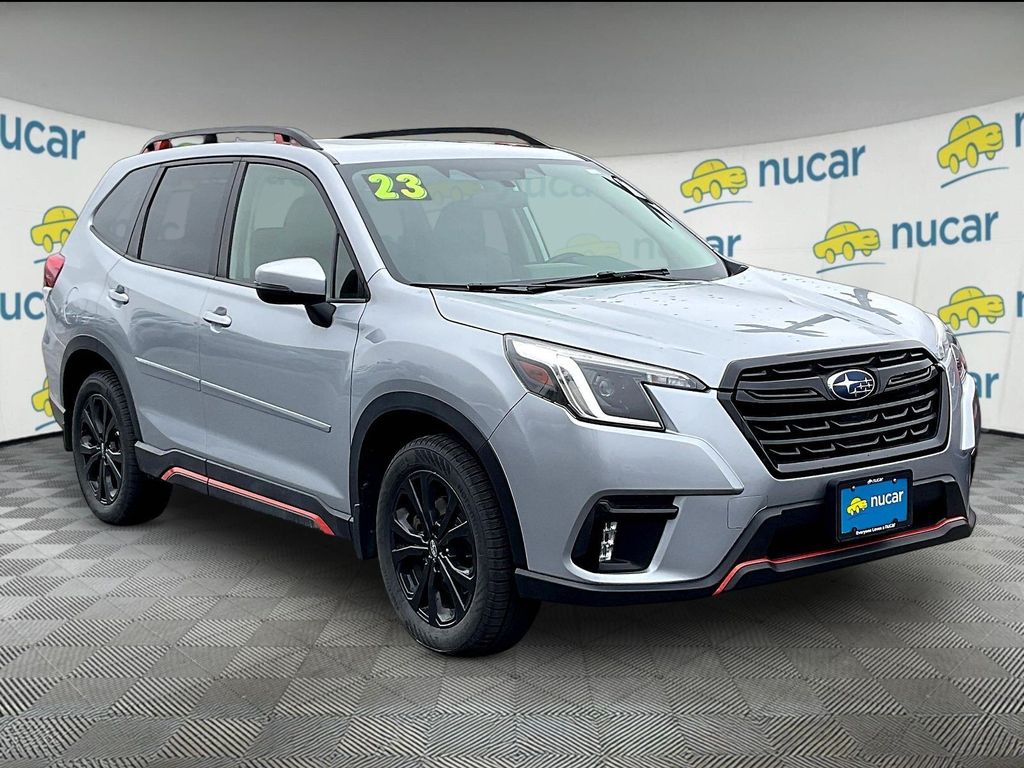 Silver 2023 Subaru Forester Sport Crossover AWD SUV / Crossover All-Wheel Drive Continuously Variable Transmission