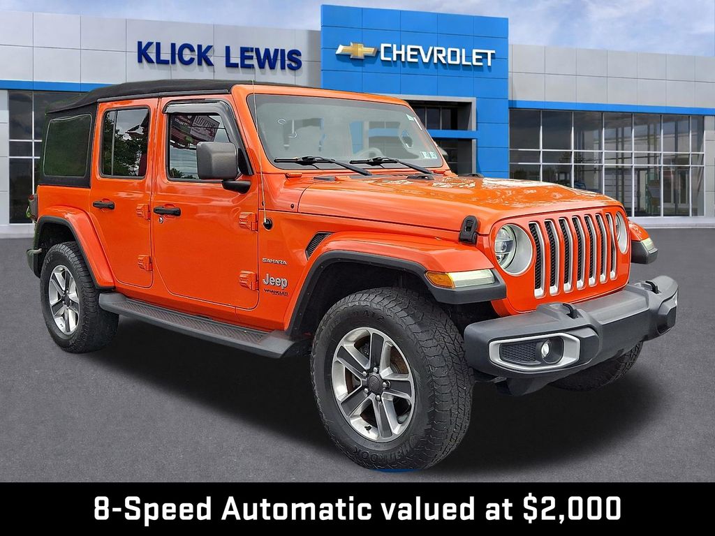 2018 Jeep Wrangler Unlimited Sahara Orange at South Hills CDJR
