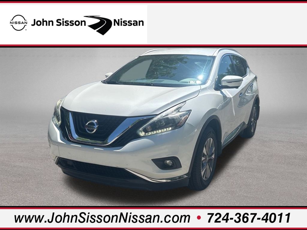 Pearl White 2018 Nissan Murano SUV / Crossover All-Wheel Drive Continuously Variable Transmission