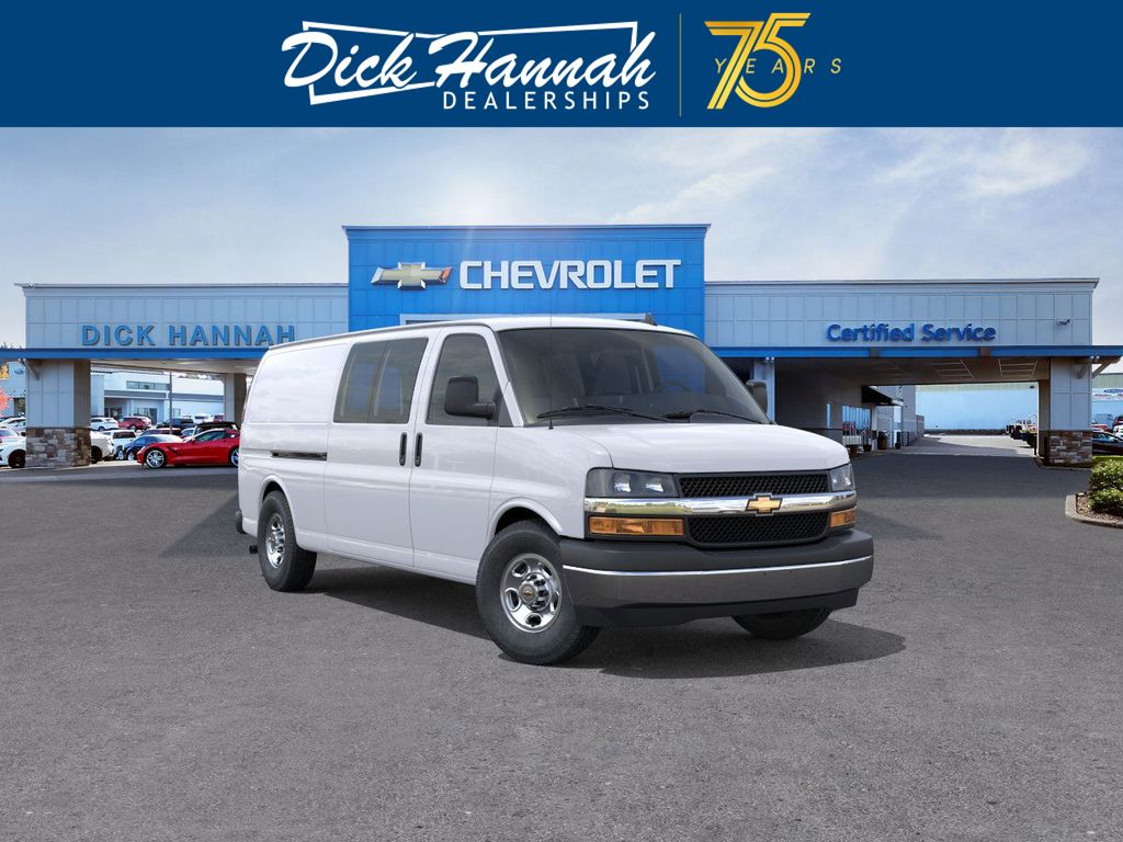 Summit White 2025 Chevrolet Express Cargo Van Rear-Wheel Drive