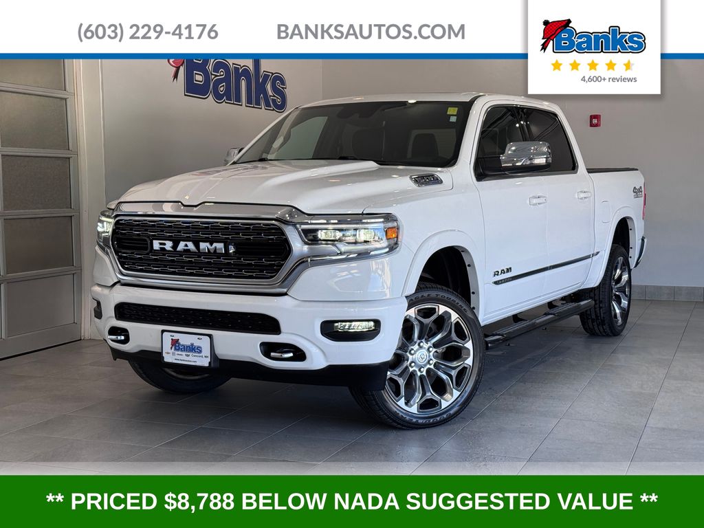 Bright White Clearcoat 2024 RAM 1500 Pickup Truck Four-Wheel Drive 8-Speed Automatic