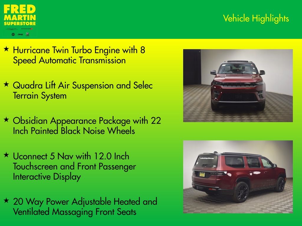 new 2026 Jeep Grand Wagoneer car, priced at $95,550