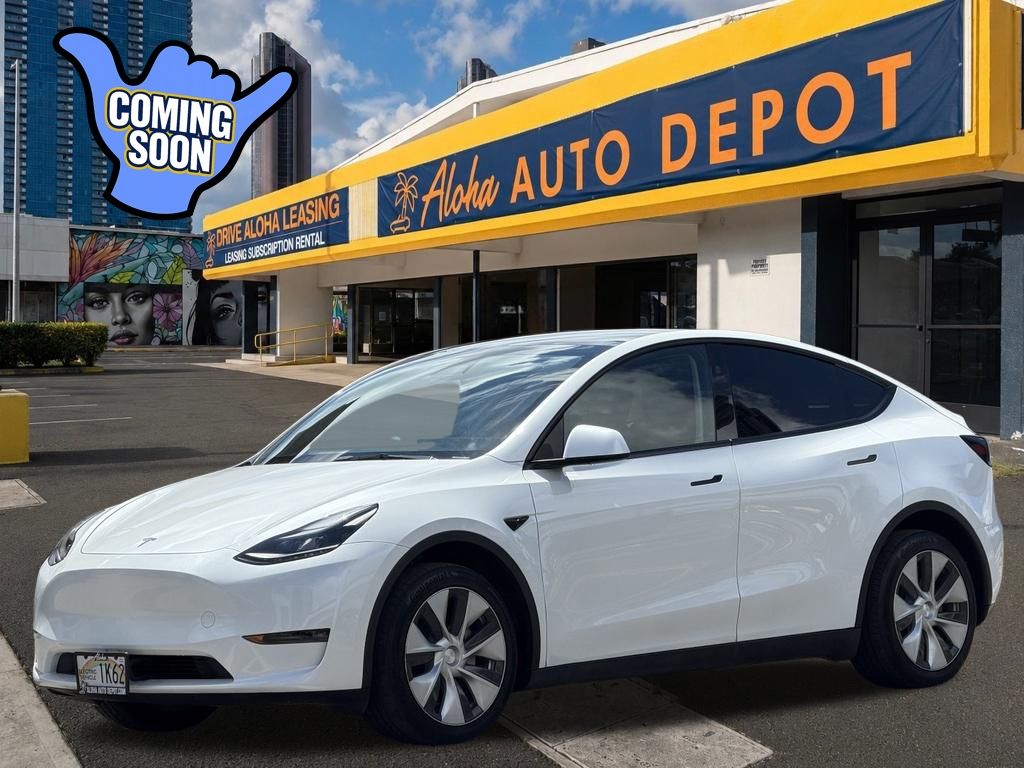 Pearl White Multi-Coat 2023 Tesla Model Y SUV / Crossover All-Wheel Drive 1-Speed Automatic