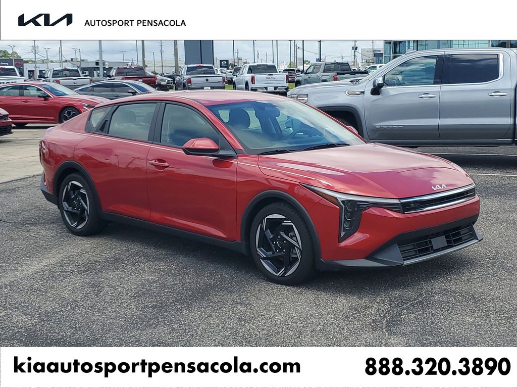 Currant Red 2025 Kia K4 EX FWD Sedan Front-Wheel Drive Continuously Variable Transmission