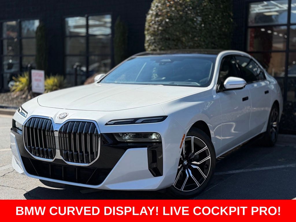White Metallic 2024 BMW 7 Series Sedan Rear-Wheel Drive 8-Speed Automatic