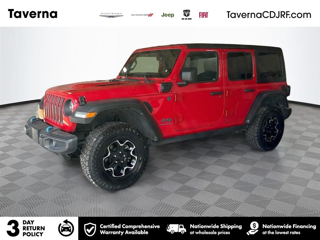 Red Clearcoat 2023 Jeep Wrangler 4xe SUV / Crossover Four-Wheel Drive 8-Speed Automatic