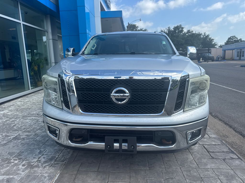 Silver 2017 Nissan Titan Pickup Truck 4X2 7-Speed Automatic