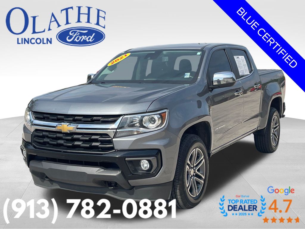 Gray (Satin Steel Metallic) 2021 Chevrolet Colorado Pickup Truck Four-Wheel Drive 8-Speed Automatic