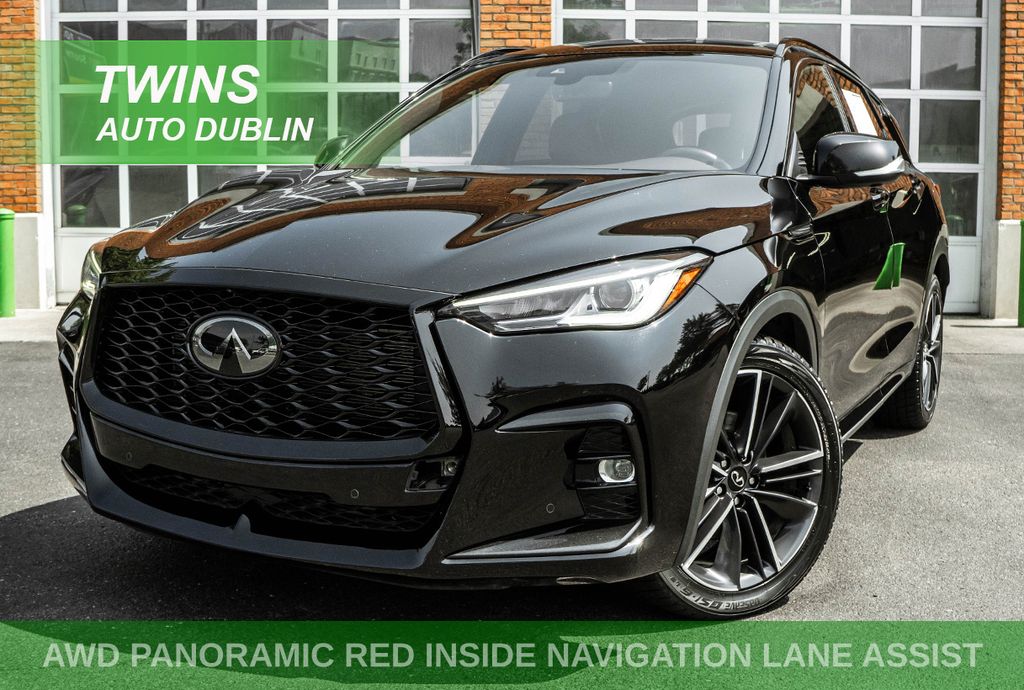 Black 2023 INFINITI QX50 SUV / Crossover All-Wheel Drive Continuously Variable Transmission