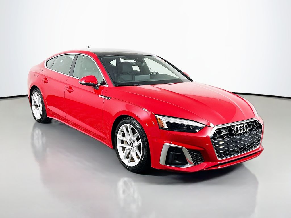 Progressive Red Metallic 2024 Audi A5 Sportback Sedan All-Wheel Drive 7-Speed Automatic