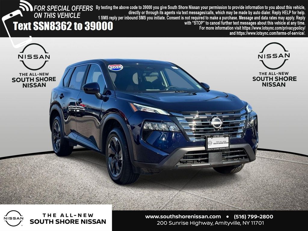 Deep Ocean Blue 2025 Nissan Rogue SV AWD SUV / Crossover All-Wheel Drive Continuously Variable Transmission