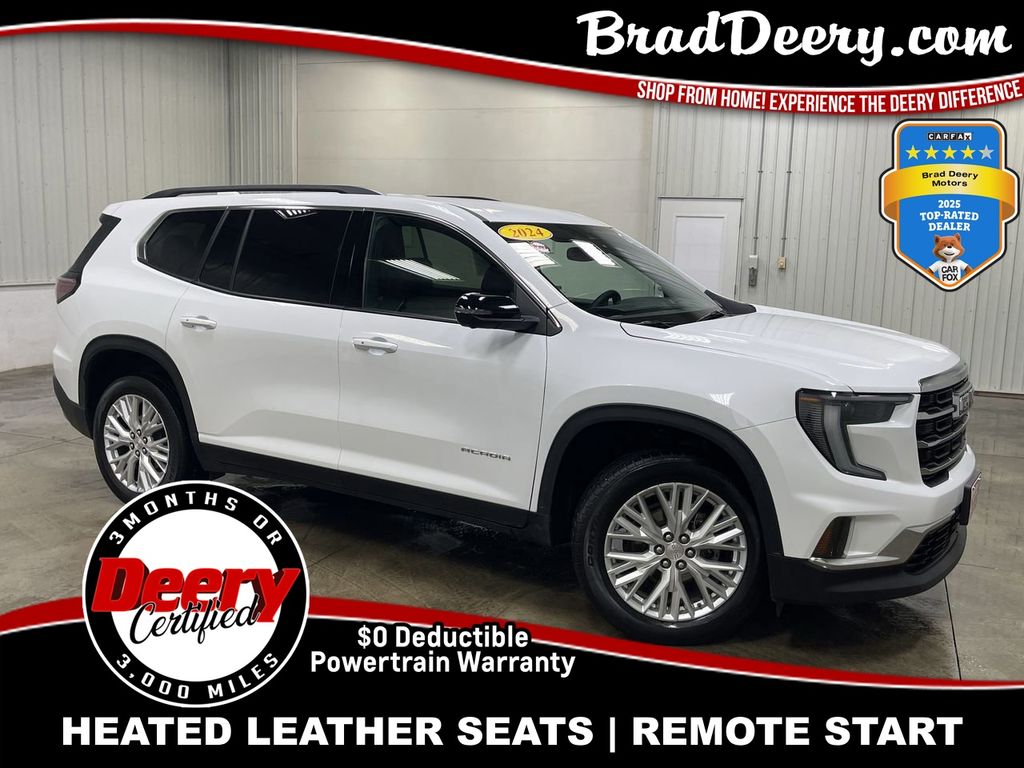 Summit White 2024 GMC Acadia Elevation FWD SUV / Crossover Front-Wheel Drive 8-Speed Automatic