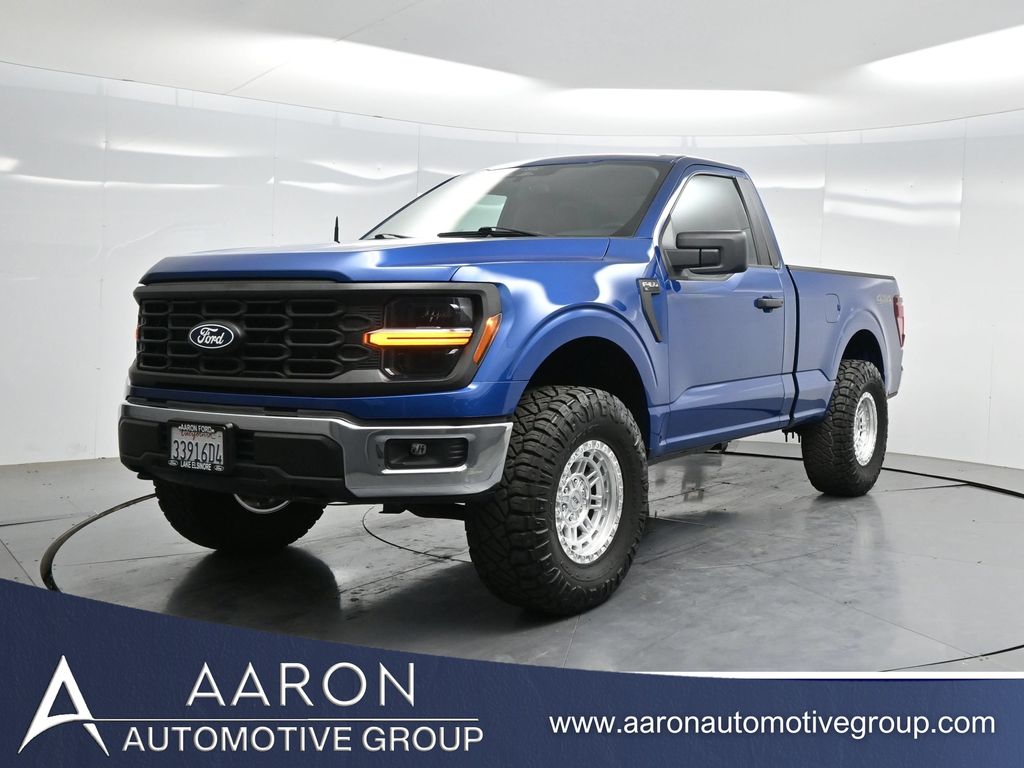 Blue Metallic 2024 Ford F-150 Pickup Truck Four-Wheel Drive Automatic