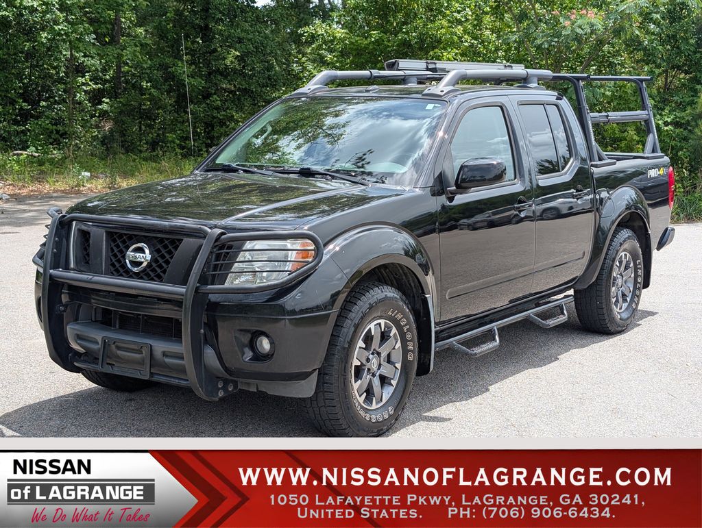 Super Black 2014 Nissan Frontier PRO-4X Crew Cab 4WD Pickup Truck Four-Wheel Drive 5-Speed Automatic Overdrive