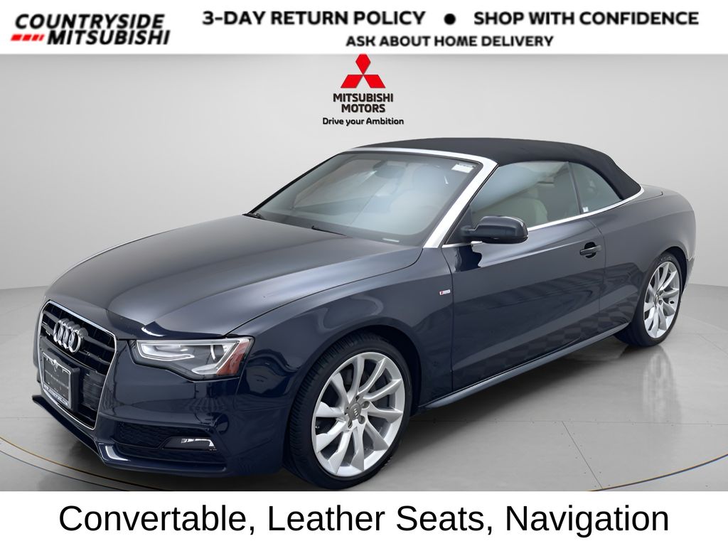 Moonlight Blue 2016 Audi A5 Convertible All-Wheel Drive 8-Speed Automatic
