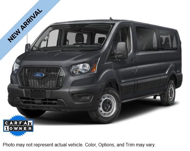 Black Metallic 2024 Ford Transit Passenger Van Rear-Wheel Drive