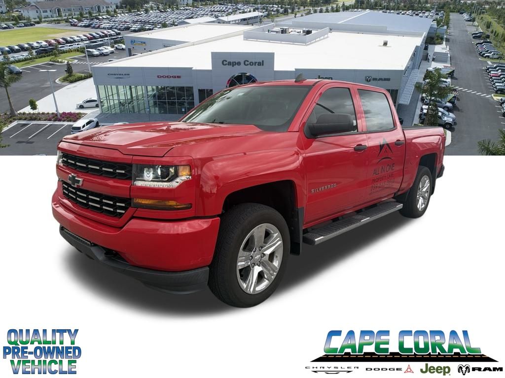Red Hot 2018 Chevrolet Silverado 1500 Pickup Truck Four-Wheel Drive 6-Speed Automatic Overdrive