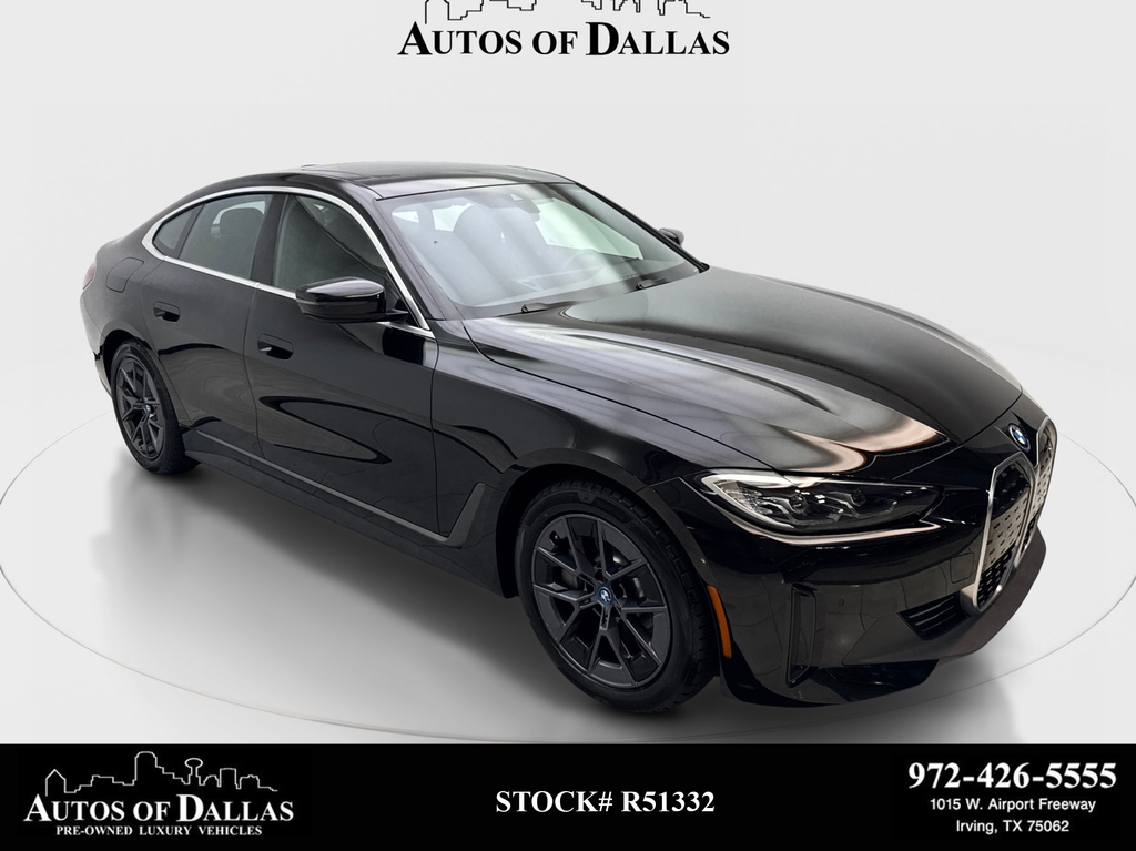 Jet Black 2024 BMW i4 Sedan Rear-Wheel Drive Automatic