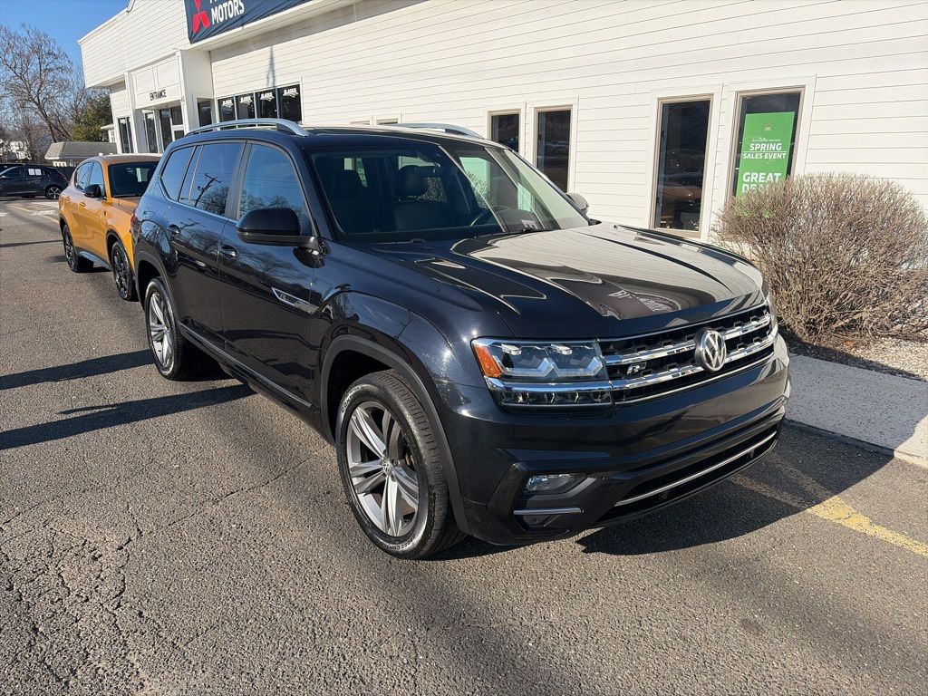Deep Black 2019 Volkswagen Atlas SEL R-Line 4Motion SUV / Crossover All-Wheel Drive 8-Speed Automatic