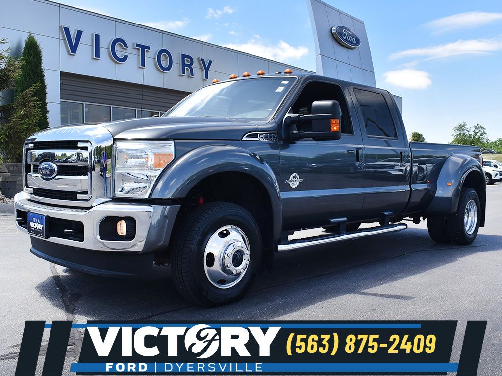 Gray (Magnetic) 2016 Ford F-350 Super Duty Lariat Crew Cab LB DRW 4WD Pickup Truck Four-Wheel Drive 6-Speed Automatic