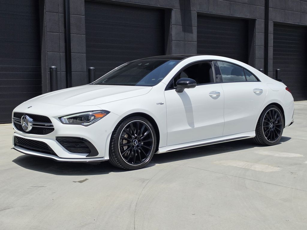 Polar White 2023 Mercedes-Benz CLA Coupe All-Wheel Drive 7-Speed Automatic