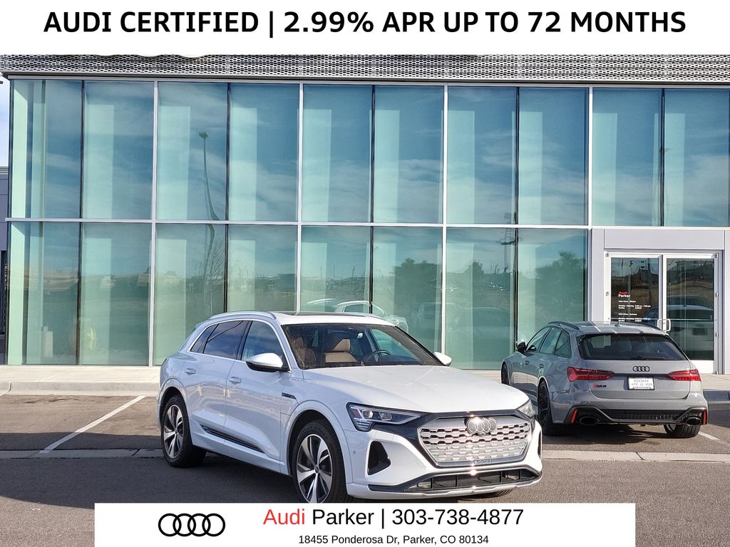 Glacier White Metallic 2024 Audi Q8 e-tron quattro Premium Plus AWD SUV / Crossover All-Wheel Drive Automatic