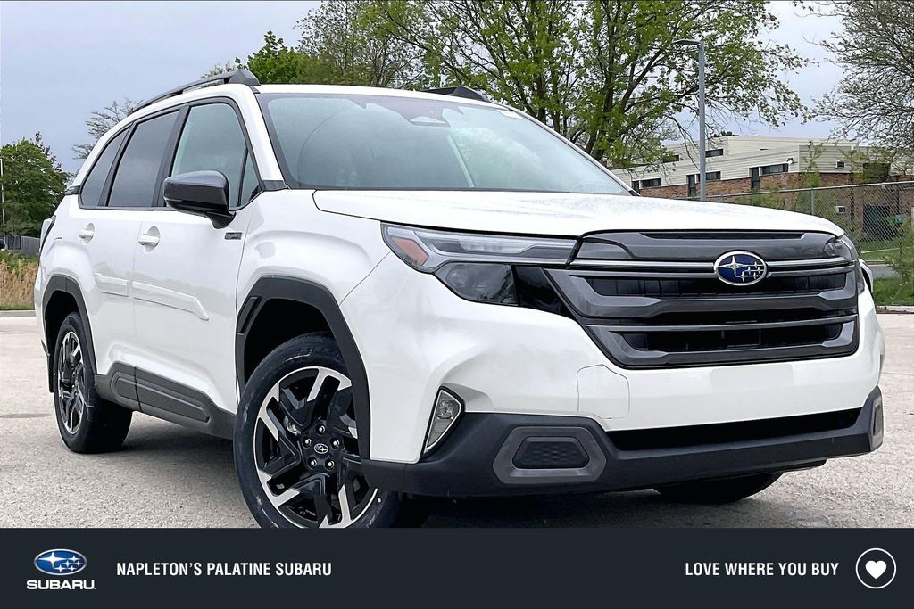 Crystal White Pearl 2026 Subaru Forester Hybrid Limited AWD SUV / Crossover All-Wheel Drive Continuously Variable Transmission