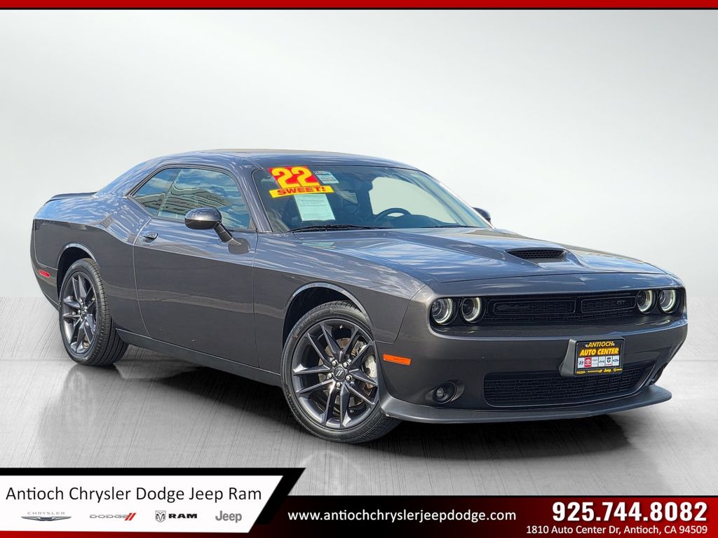 Gray (Granite Crystal Metallic Clearcoat) 2022 Dodge Challenger GT AWD Coupe All-Wheel Drive 8-Speed Automatic